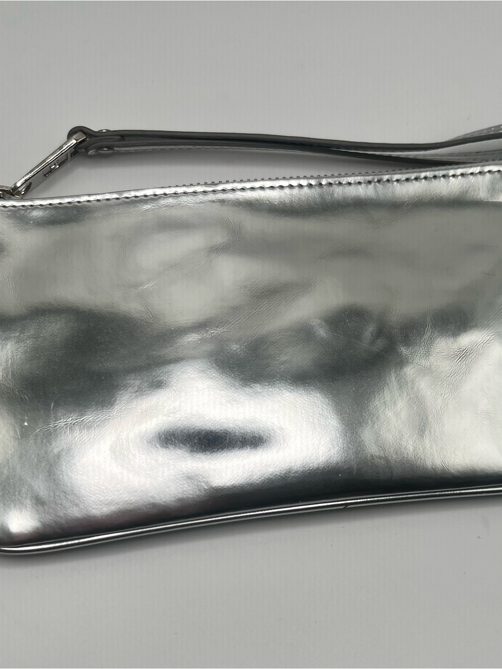 Vintage Marc Jacobs Metallic Silver Wristlet Clutch